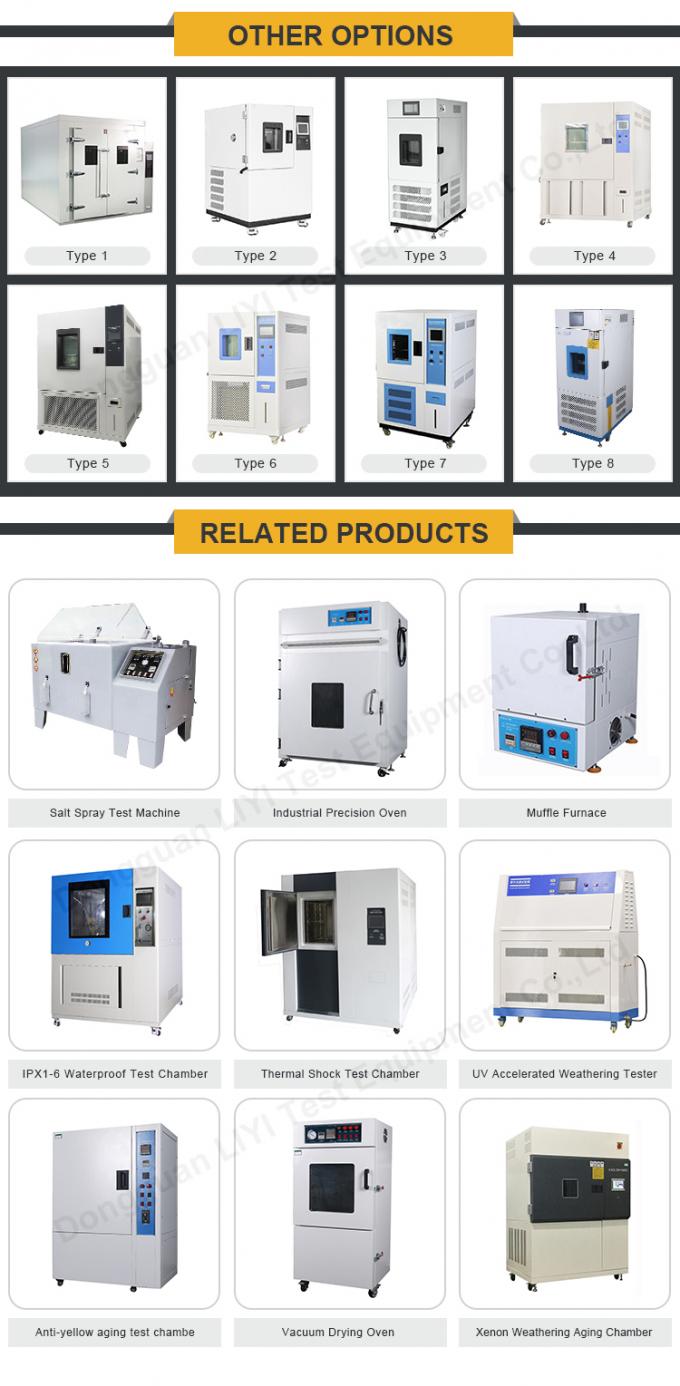 1000L αίθουσα δοκιμής υγρασίας θερμοκρασίας με την ψυκτική ουσία R404A 2