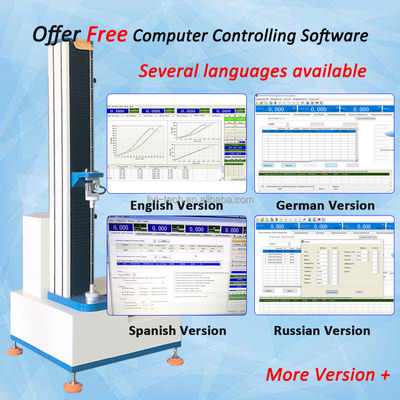 Universal Testing Machine with Max 500kg Force Capacity ±0.5% Accuracy and 850mm Stroke for Tensile Strength Testing