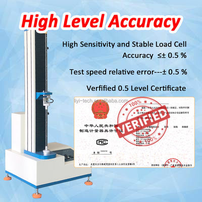 Universal Testing Machine with Max 500kg Force Capacity ±0.5% Accuracy and 850mm Stroke for Tensile Strength Testing